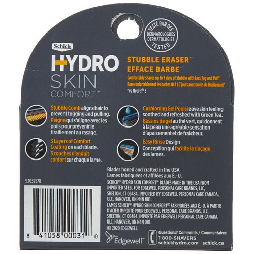 Schick Hydro Stubble Eraser Refills — Stubble Razor Refills, 4 Count