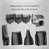 Remington Head to Toe Advanced Rechargeable Powered Body Groomer Kit, Beard Trimmer (10 Pieces), 6.3 Inch, Black