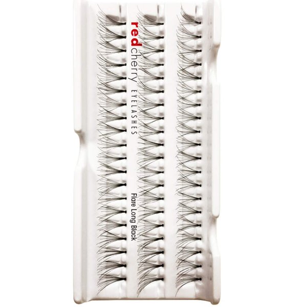 Red Cherry Flare Long Individual Lashes, Black (Pack of 6)