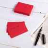 100 Pieces Mini Christmas Envelopes V Flap Small Envelopes with Gold Border for Blank Note Cards, Business Gift Cards (Red/Dark Green) (4 x 2.7 Inches)