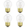 Oven Light Bulb 40 Watt, G45 Clear - High Temp 120V 415 Lumens E26 Standard Base, Appliance Light Bulb for Stove Refrigerator Microwave 4-Pack