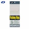 OCEAN CAT 10 Packs Rainbow Lucid Fishskin 6 Hooks Fishing Rigs with String Hooks Glow Fishing Beads High Carbon Hooks for Freshwater Saltwater Fishing Lures Bait Rig Tackle (12#)