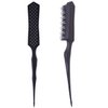 PERFEHAIR 2pcs Detangling Brush Hairstyles Teasing Comb for Volume Hair, Rattail Comb Backcombing Brush for Fine Thin Hair - Black