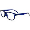In Style Eyes Seymore Retro Bifocal Cheaters Reading Glasses - Full-Rimmed Classic Oval Acetate Frame - Non-Progressive Lens - Blue - 2.5x
