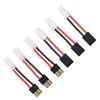 YLP 3 Pairs Compatible with TRX to Tamiya Male Female Connector Adapter Cable 14awg 5cm 1.96in for NiCd NiMH Dynamite(Pack of 3)