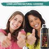 Remocc Instant Chestnut Hair Dye Shampoo for Women Men, Hair Coloring Shampoo for Gray Hair, 500ml Herbal Ingredients 3 in 1 Maroon Hair Dye - 100% Gray Coverage Coloring in Minutes 16.9 Fl Oz