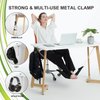 Auoinge Foot Hammock Under Desk FootRest | Adjustable Office Foot Rest Under Desk | Portable Desk Foot Hammock with Headphone Holder (Black)
