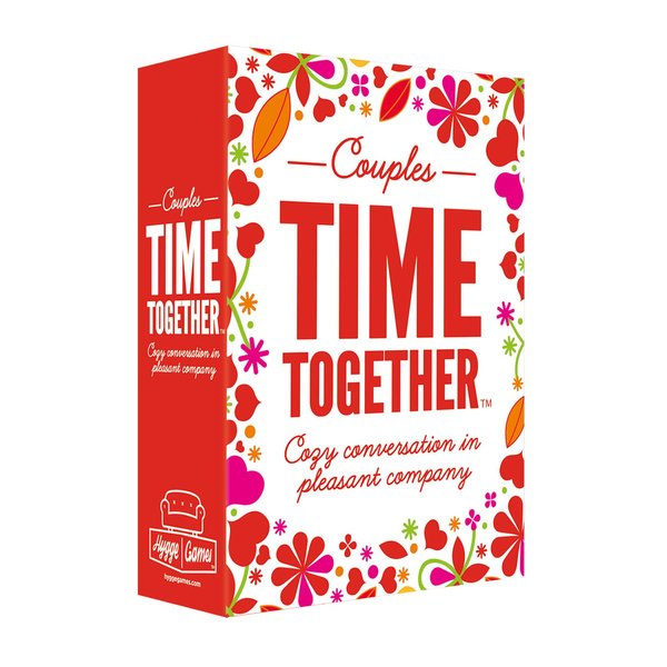 Hygge Games Time Together Couples Game – Fun Conversation Starters Card Game for Couples, Red Romantic, 4" L x 3" W x 1.5" H