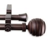A&F Rod Decor - Dipper Double Curtain Rod 120-170 inch - Cocoa