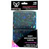 Premium Preferred Protection 100 Black Holographic Card Sleeves Perfect Fit Shiny Trading Card Standard Size Pokemon Sleeves | Fits Metazoo, Magic The Gathering, Dragon Ball Super