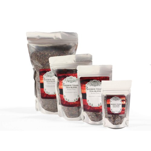 Nelson's Tea Cherry Almond Rooibos Loose Leaf Tea - Indulge in the Blissful Harmony of Green and Red Rooibos Infused with Chopped Almonds, Safflower, and Natural Cherry Flavor - Generous 1 lb. Size