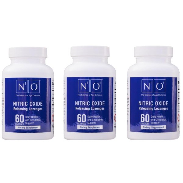 N1O1 Nitric Oxide Lozenges for Heart Health Support - Dietary Supplement for Blood Flow, Oxygenation and Blood Pressure - 180 Count
