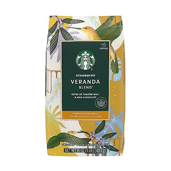 Starbucks - SBK11019631 Premium Blonde Roast Ground Coffee, 1 lb
