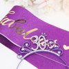 Purple 30th Birthday Sash and Tiara for Women, 30th Birthday Decorations for Women, 30th Birthday Sash and Tiara Set, 30th Birthday Gifts for Women