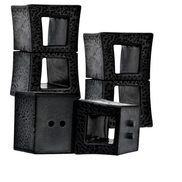 Set of 3 Plastic Breakable Concrete Blocks for Wrestling Action Figures
