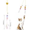 AESALUTOY Cat Toys for Indoor Cats, Interactive Cat Toy Wand Kitten Toys to Play Chase Exercise Cat String Pet Puzzle Toy for Cats Kittens, 2pcs