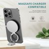 Jawmug Upgraded Magnetic Phone Ring Holder for MagSafe, Magnetic Cell Phone Grip Stand Finger Ring Kickstand, Adjustable Stand for iPhone 15/14/13/12 Series, Android, MagSafe Accessories