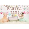 LaVenty 5 PCS Par TEA TIME Balloons Tea Party Birthday Banner Tea Party Decorations LET'S PAR TEA Party Decor Par Tea Baby Shower Decor Par Tea First Birthday Par Tea 2nd Birthday