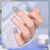 GAOY Gel Nail Polish Kit, 3 Colors Jelly Milky White Blue Gray, Sheer Soak Off UV Gel Polish Set - Cloudy Coast