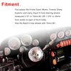 RULLINE 0.5" Steering Wheel Hub Adapter Conversion Spacer 6 Hole to 3 Hole Grant Adapter Boss Kit Black