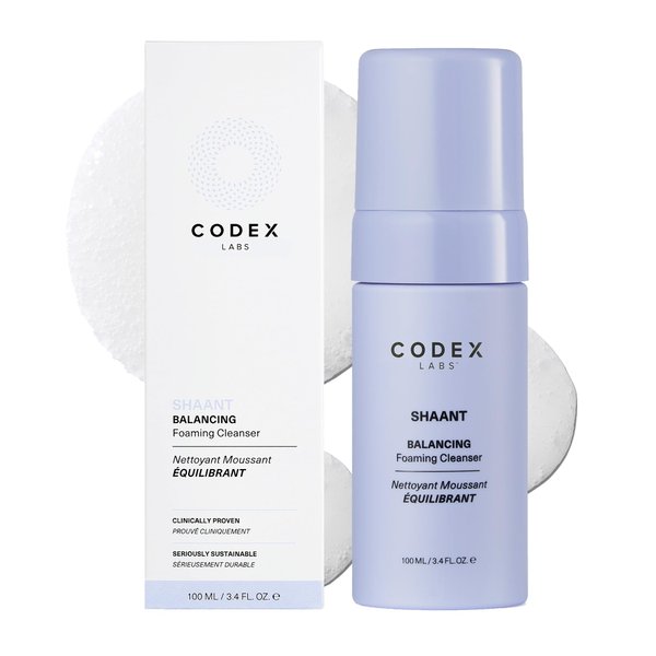 Codex Labs Balancing Foaming Face Cleanser for Oily Skin - Plant-Based, Oil-Free, Micellar Facial Cleanser for Acne-Prone Skin - 100ml