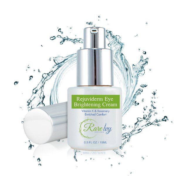 Rare Ivy Rejuviderm Eye Brightening Cream- Eye Cream for Dark Circles and Puffiness - Undereye Moisturizer Anti Aging Cream- Removes Wrinkles Fine Lines (0.5 FL OZ / 15 ML)
