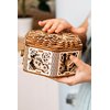 Wood Trick Mystery Flower Für Elise Wooden Music Box Kit - Keepsake & Jewelry Box - 3D Wooden Puzzle for Adults and Kids to Build - DIY