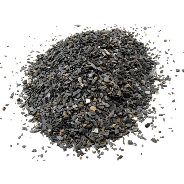 Natural Slate Stone - Less Than 1/8 inch Slate Gravel for Miniature or Fairy Garden, Aquarium, Model Railroad & Wargaming 8oz
