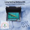 Eyoyo Underwater Fishing Camera, 4.3 Inch Fishing Camera DVR, Portable Fish Finder, 8-Hour Battery, Infrared Lights, Temperature & Depth Detection, 20M Cable for Lake Fishing