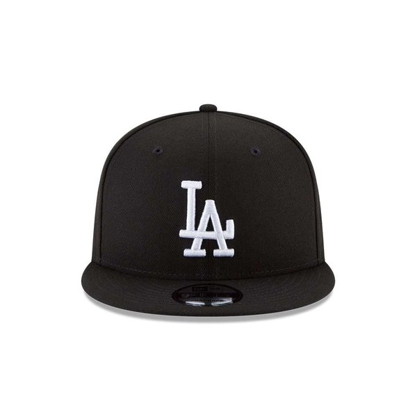 New Era 950 Los Angeles Dodgers Basic Snapback Hat (Black/White) Men's Cap