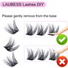 Cluster Lashes Mixed Length Individual Lashes D Curl Lash Clusters Volume Eyelash Clusters DIY Lash Extension Kit Fluffy Cluster Eyelash Extensions (02-0.07D, 9-16mm)