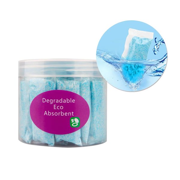 Self-Dissolving Pods Urine Packs Turn to Disposable Gel 20 Pack Portable Toilet Absorbent Gel, Urine Absorber Chemicals Degradable