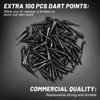 Accmor 12 Pcs Soft Tip Darts, Bar Dart, Plastic Tip Darts Set, Attach Extra 100 Black 2BA Replacement Tips, Soft Tip Darts for Electronic/Plastic Dartboard