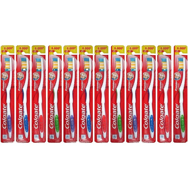 JOEY'Z Set of 12 Individual Medium Toothbrushes Toothbrush Set