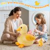 Karister 4 Pcs Duck Plush, Mom Duck Stuffed Animal with 3 Cute Stuffed Wind Up Duck Babies Toy, 11"Christmas Birthday Baby Shower Wind Up Plush Toys Gift for Kids Girls Boys, Animal Theme Party Decor