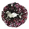 Kella Milla Stylish Satin Shower Cap - Hearts & Black Bow