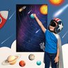 Hxezoc Solar System Party Games, Pin The Planets on The Rail With 32 Pcs Planet Stickers, Outer Space Scientific Cognition Party Games Poster for Kids Outer Birthday Party Carnival Party Supplies