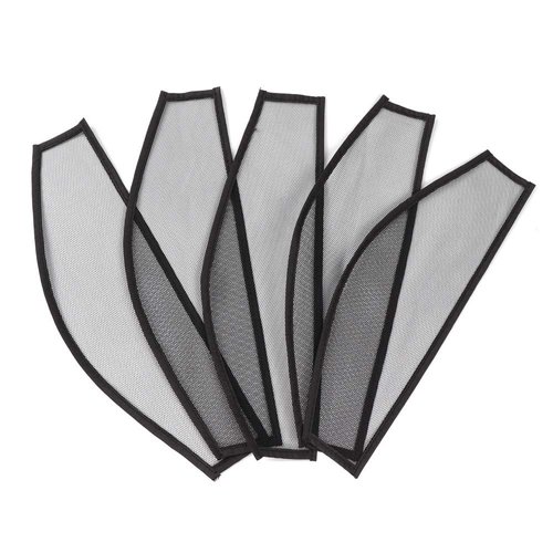 Ecojunmi 140D Hairnet for Clip in Hair Extensions, 5 PCS - Black, Nylon, Invisible, Strong, Comfortable, Fish Wire Hair Extensions, Halo Hair Extension, Size: 0.4 x 5.9 x 3.9 inches