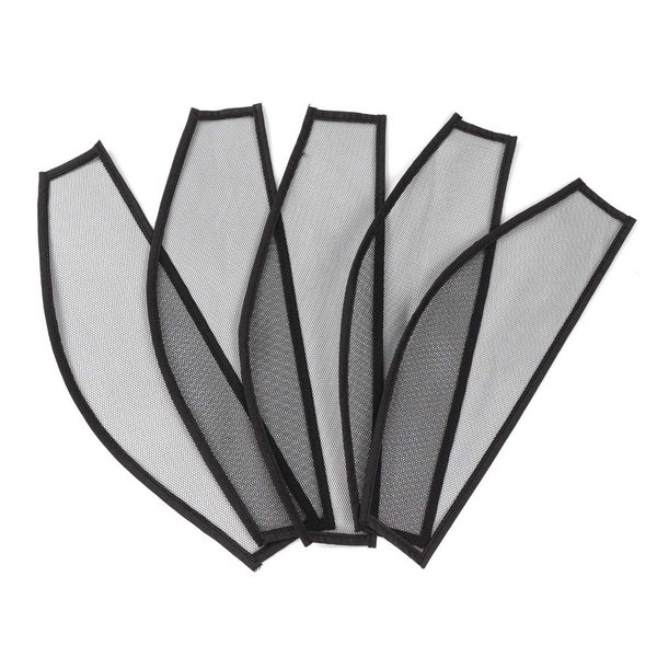 Ecojunmi 140D Hairnet for Clip in Hair Extensions, 5 PCS - Black, Nylon, Invisible, Strong, Comfortable, Fish Wire Hair Extensions, Halo Hair Extension, Size: 0.4 x 5.9 x 3.9 inches