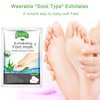 Foot Peel Mask 3 Pack， Exfoliator Peel Off Calluses Dead Skin Callus Remover，Baby Soft Smooth Touch Feet-Men Women (Aloe Vera)