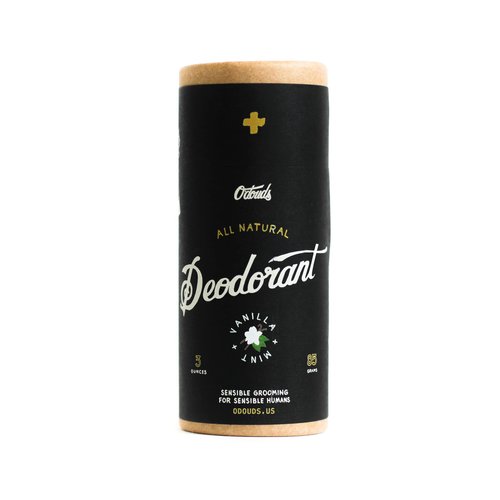O'Douds Natural Deodorant for Men & Women - Vegan Deodorant - Aluminum Free Deodorant with No Parabens or Sulfates - Vanilla & Mint Scent (3oz.)