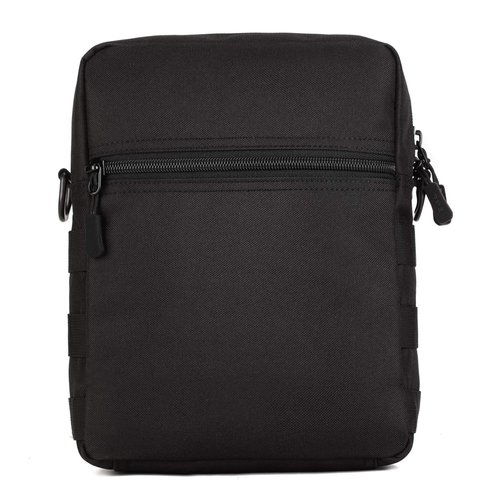 Protector Plus Tactical Messenger Bag Men Military MOLLE Crossbody Pack Key Holder Bag Tool Briefcase Assault Gear Handbag Outdoor Utility Carry Satchel (Patch Included), Black