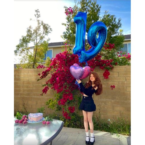Giant Navy Blue 10 Balloon Number 40 Inch, 10 Number Balloons Birthday Supplies, 10 Year Old Birthday Party Celebration, 10 Balloons Graduations Anniversary Decorations