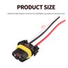9005 9006 H10 Female Adapter Wiring Harness Sockets Wire Compatible & Male Adapter Wiring Harness Sockets Wire for Headlights Fog Lights 2Set