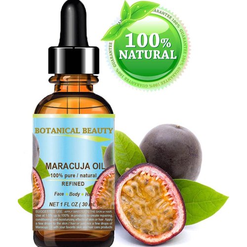 Botanical Beauty MARACUJA OIL 100% Pure Natural Cold Pressed Undiluted for Face, Skin, Hair, Body, Lip, Nails 1 Fl.oz.- 30 ml Rich in vitamin C