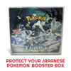 EVORETRO Display Case Storage Protector for Pokemon Japanese Booster Box – 5-Pack 0.5 mm Thick Plastic Display Case for Collectible Gaming Card Storage and Organization. Elevate Your Collection.