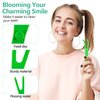 Chengu 10 Pieces Dental Floss Holder Reusable Flosser Reusable Floss Handle Holder Flossmate Handle for Oral Clearing (Blue, Green)