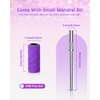 YBLNTEK Sanding Bands for Nail Drill, 80 Pcs Small Sanding Bands with 3.1mm Mandrel Bit, 180 Fine Grit Nail Sanding Bands for Acrylic Nails Gel Removing Nail Salon Home Use, Purple