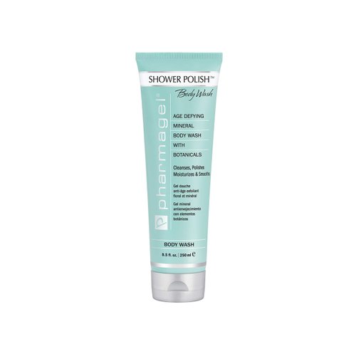 Pharmagel Shower Polish Cleanser | Natural Moisturizing and Exfoliating Body Wash | Suitable for all Skin Types - 8.5 fl oz