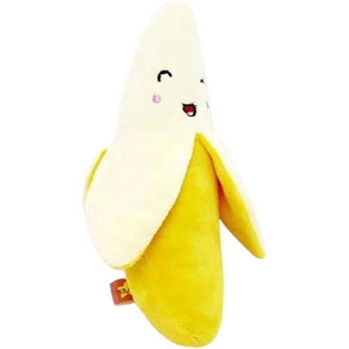 Galyacht 1 Pack Puppy Squeaky Plush Toys Cute Banana-Style Plush Dog Toys Funny Chew Toys for Small Animals Toy Chews Useful and Nice Dog Squeak Toys